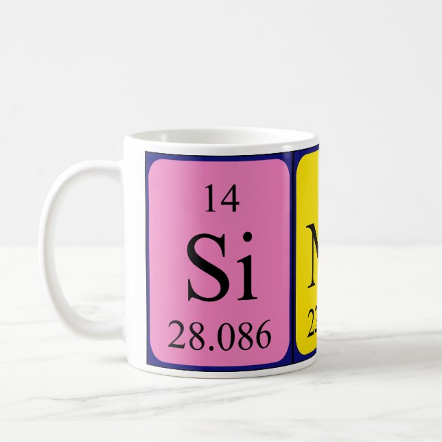 Sinah periodic table name mug (Left)