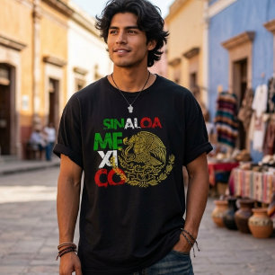 Sinaloa Mexico Flag shirt tshirt