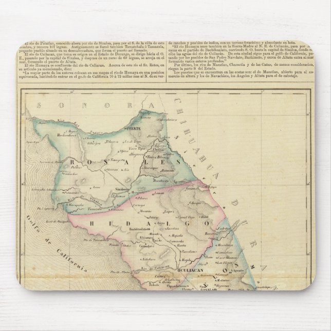 Sinaloa, Mexico Mouse Mat (Front)