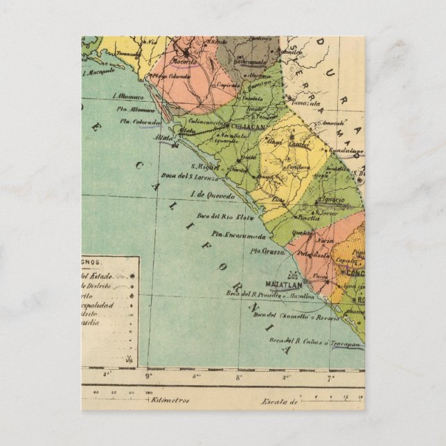 Sinaloa, Mexico Postcard (Front)