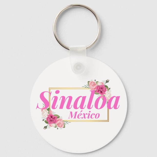Sinaloa Mexico Travel Destination Bridesmaid  Key Ring (Front)