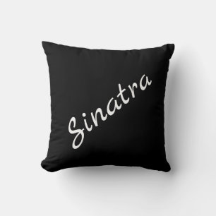 Sinatra Retro Vibe Throw Pillow