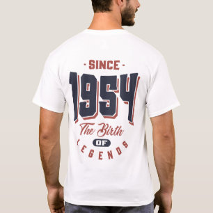 Since 1954 The Birth Of Legends Birthday Gift T-Shirt