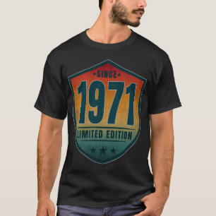 Since 1971 Limited Edition Vintage Retro Sunset T-Shirt