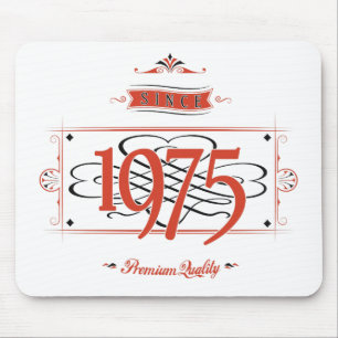 Since 1975 (Red&Black) Mouse Mat