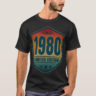 Since 1980 Limited Edition Vintage Retro Sunset  T-Shirt