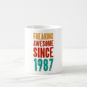 Since 1987 Retro Vintage Birthday Coffee Mug