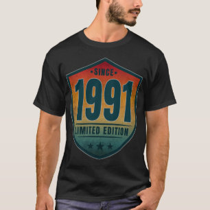 Since 1991 Limited Edition Vintage Retro Sunset T-Shirt