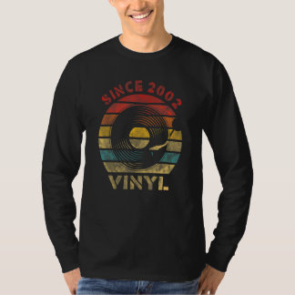 Since 2002 Vinyl Retro Record Vintage Music T-Shirt