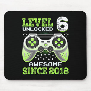 Since 2018 Funny Video Game 6th Birthday  Mouse Mat