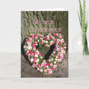 Sinceras Condolencias Spanish sympathy card