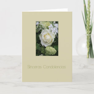 Sinceras Condolencias Spanish sympathy card