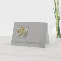 Sinceras Condolencias Spanish sympathy card