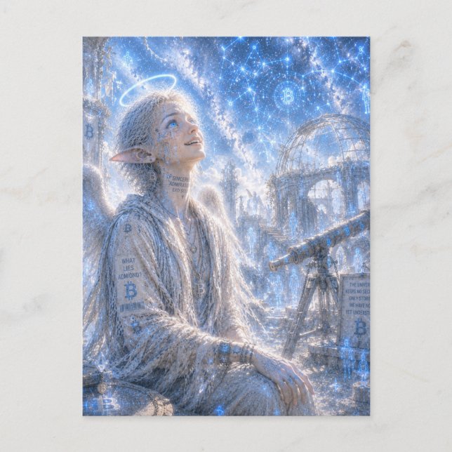 Sincere Admiration / Angel / Star Observatory Postcard (Front)