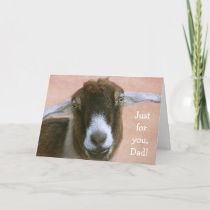 Sincere Goat Father's Day  Holiday Card