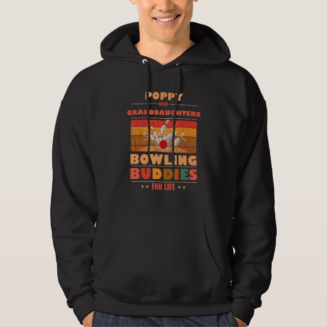 Sincere Granddaughters POPPY Buddies For Life Bowl Hoodie (Front)