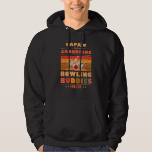 Sincere Grandkids PAPAW Buddies For Life Bowling Hoodie