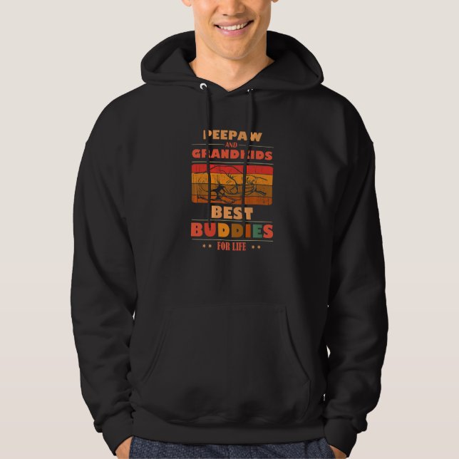 Sincere Grandparents Buddies For Life PEEPAW Grand Hoodie (Front)