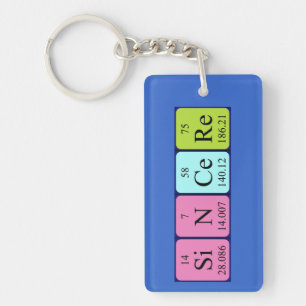Sincere periodic table name keyring