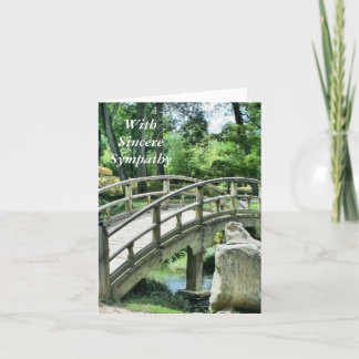 Sincere Sympathy - Garden and Bridge Card