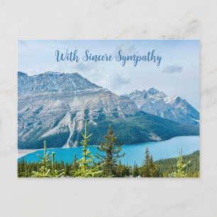 Sincere Sympathy Peaceful Blue Mountain Postcard
