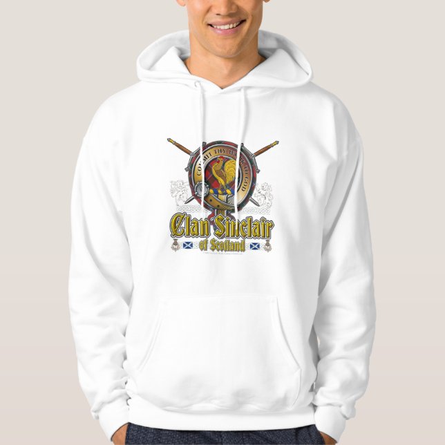 Sinclair Clan Badge Hoodie (Front)