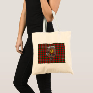 Sinclair Clan Badge Tartan Tote Bag