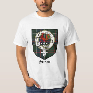 Sinclair Clan Crest Badge Tartan T-Shirt