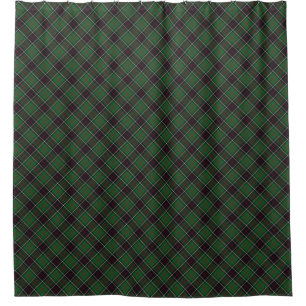 Sinclair Clan Hunting Tartan Variant Plaid Shower Curtain