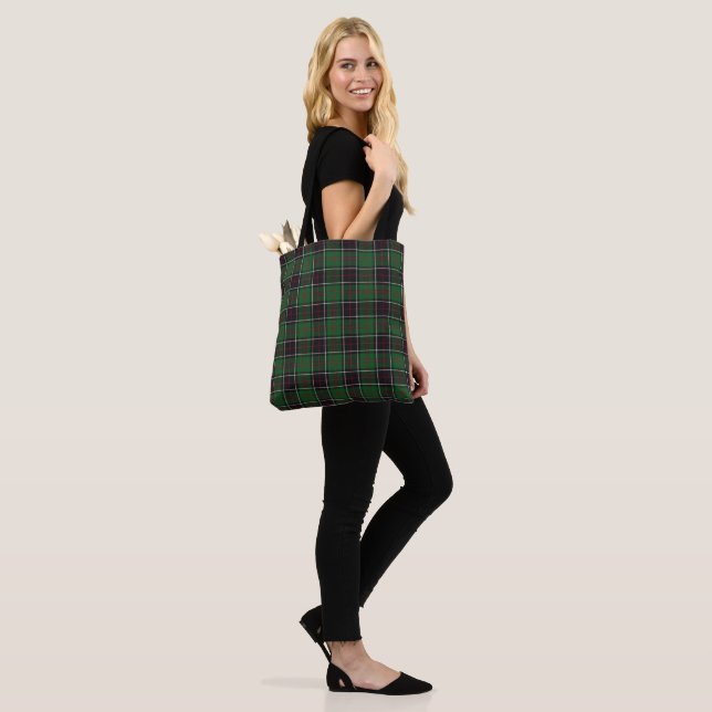 Sinclair Clan Hunting Tartan Variant Plaid Tote Bag (On Model)