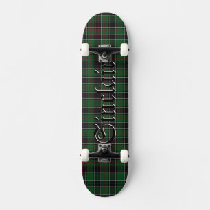 Sinclair Clan Hunting Tartan Variant Skateboard