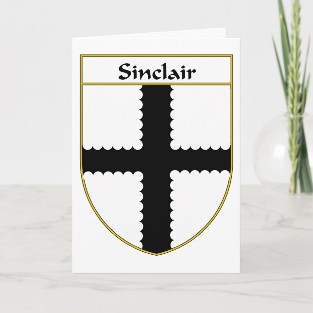 Sinclair Coat of Arms/Family Crest Holiday Card (Front)