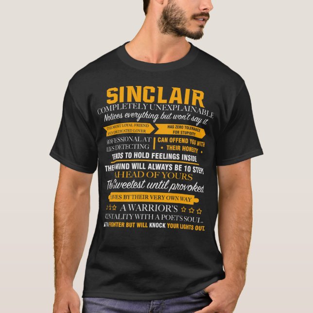 SINCLAIR completely unexplainable T-Shirt (Front)