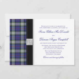 Sinclair Dress Tartan Wedding Invitation