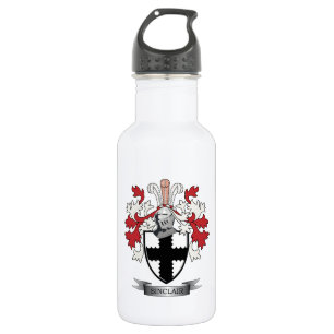 Sinclair Family Crest Coat of Arms 532 Ml Water Bottle