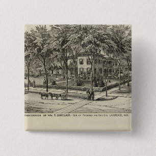 Sinclair Residence, Kansas 15 Cm Square Badge