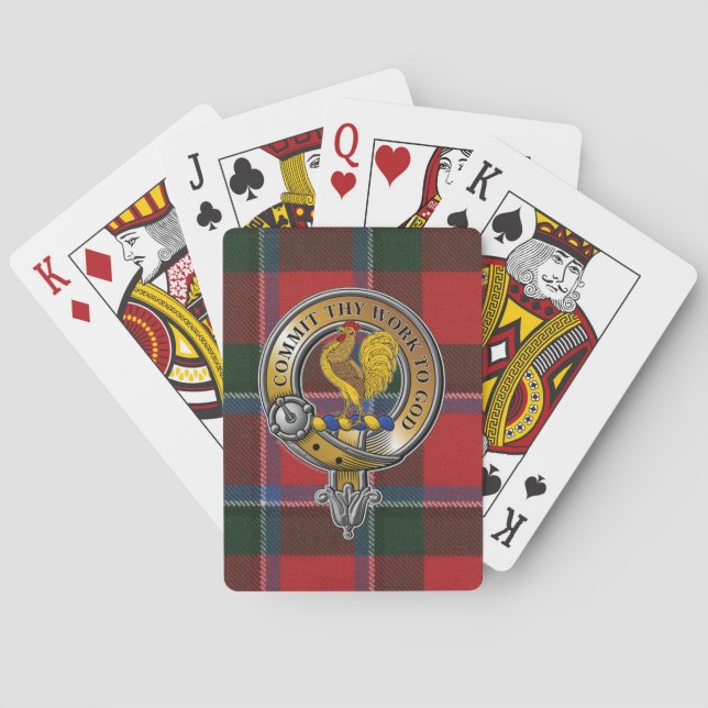 Sinclair Tartan & Badge Playing Cards (Back)