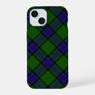 Sinclair tartan blue green plaid iPhone 15 case