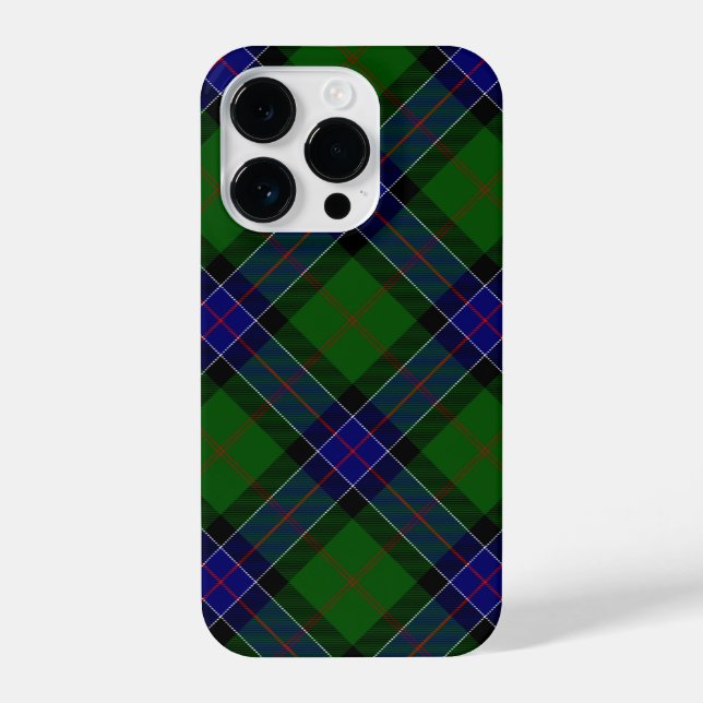 Sinclair tartan blue green plaid iPhone case (Back)