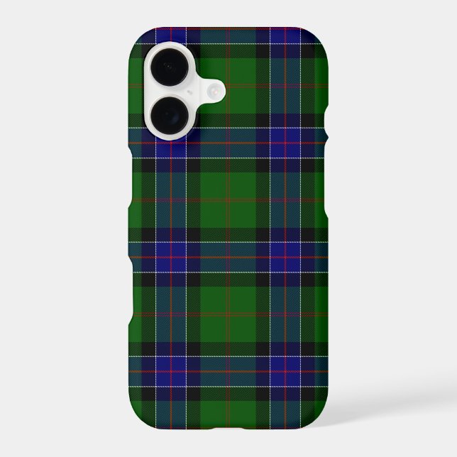 Sinclair tartan blue green plaid iPhone case (Back)