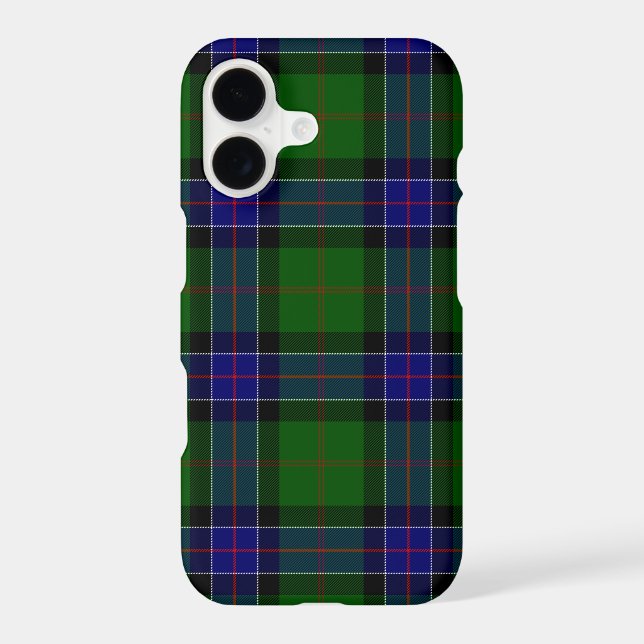 Sinclair tartan blue green plaid iPhone case (Back)