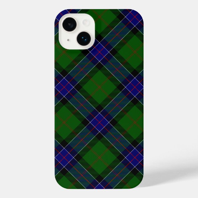 Sinclair tartan blue green plaid iPhone case (Back)