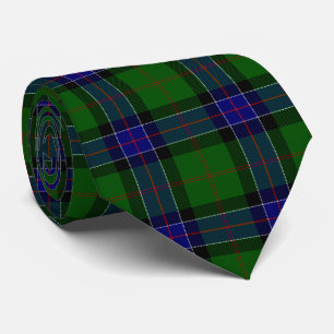 Sinclair tartan blue green plaid tie