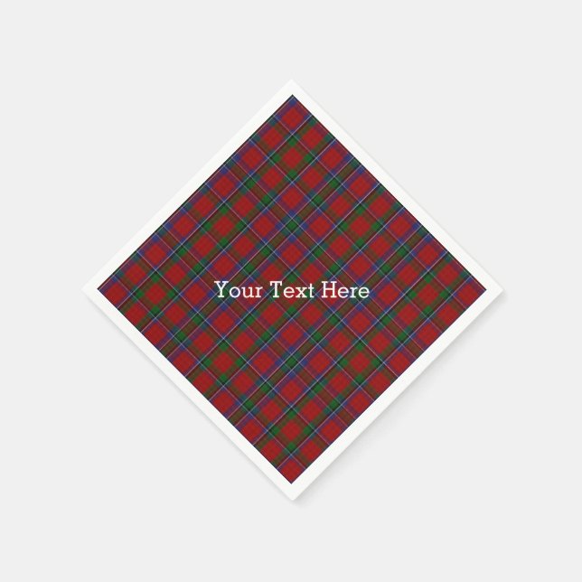 Sinclair Tartan Plaid Paper Napkins (Corner)