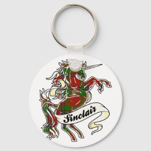 Sinclair Tartan Unicorn Key Ring