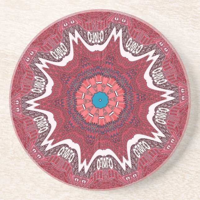 Sindh ethnic tribal pattern.jpg coaster (Front)