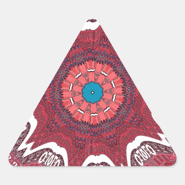 Sindh ethnic tribal pattern.jpg triangle sticker (Front)