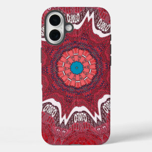Sindhi Ethnic Tribal Pattern Art Print iPhone 16 Plus Case