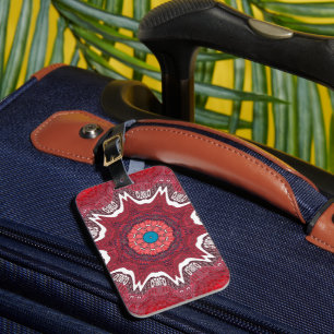 Sindhi Ethnic Tribal Pattern Art Print Luggage Tag