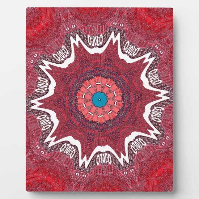 Sindhi Ethnic Tribal Pattern Art Print Plaque (Front)